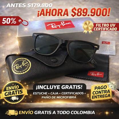 😍 Gafas de sol clásicas estilo Wayfarer 🔥