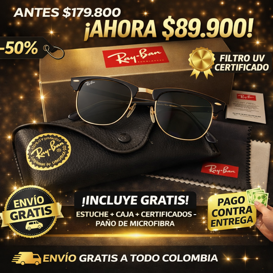 🔥Gafas De Sol Clásicas Clubmaster😍