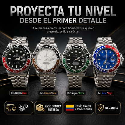 Reloj de Lujo 🔴🔵 Clásico⌚