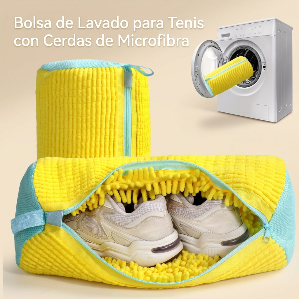 ¡Olvídate de las zapatillas sucias! 🧼👟 Bolsa Protectora Para Lavado